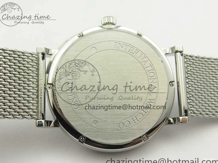 MIROTIME 0405 FastDry Portofino IW356501 SS V3 MK 1:1 Best Edition Black Dial On SS Mesh Bracelet MIYOTA 7195